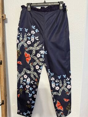 Ted Baker Navy Floral & Butterfly Print Trousers